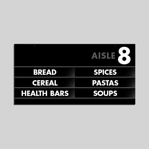 Aisle Marker AMS072