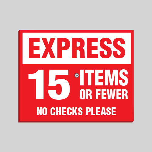 Removable Express Sign EXS006